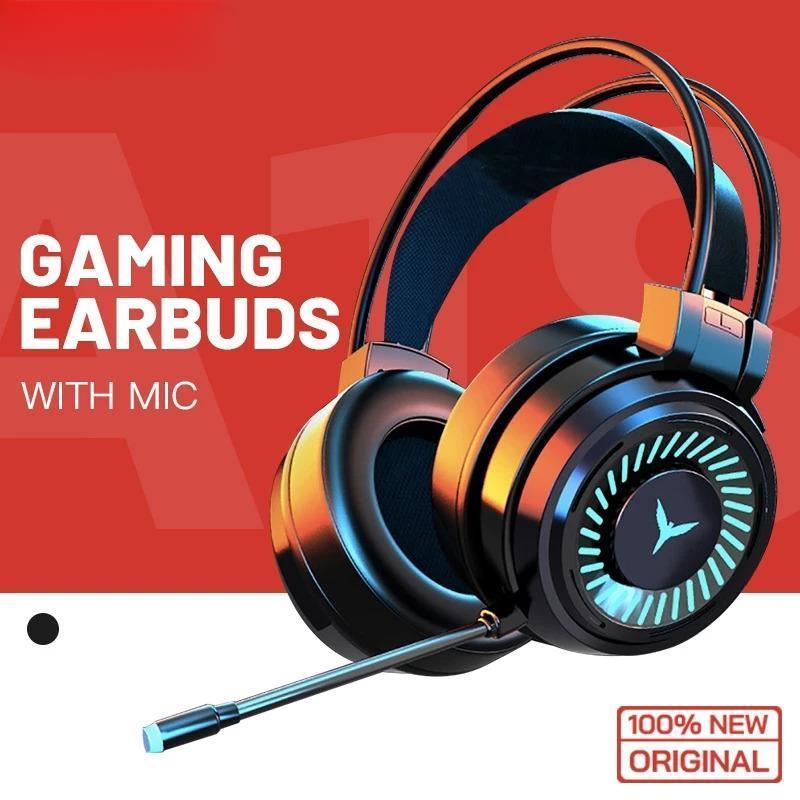 Tai nghe chơi Game Tai nghe có dây có Mic Đèn đầy màu sắc Máy tính xách tay Trò chơi Tai nghe giảm t