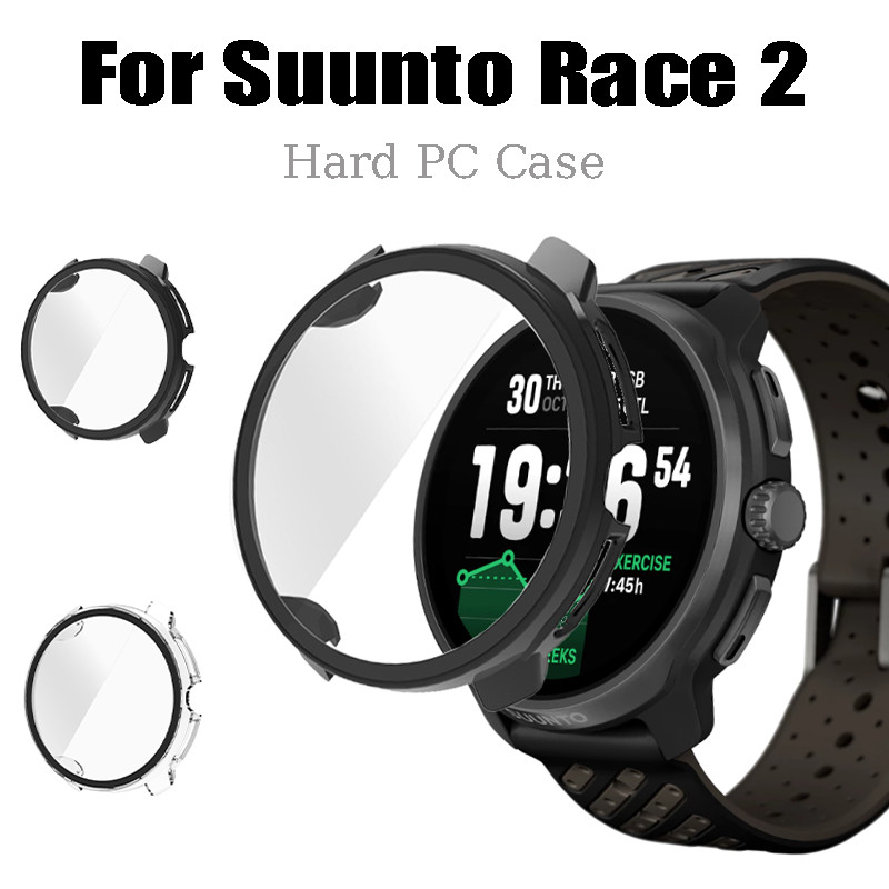 PC Kính Cường Lực Full Cover Cho Suunto Race 2 Vỏ Bảo Vệ Màn Hình Cho SUUNTO RACE 2 PC Ốp Lưng