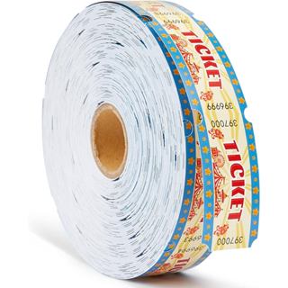 Vé lễ hội Vé bè cuộn đơn cho các sự kiện, Lễ hội lớp học hoặc trường học, Trò chơi gia đình, Giải thưởng cửa (1000 chiếc)