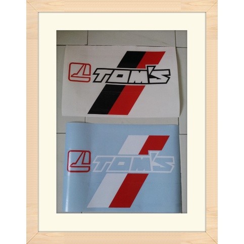 STICKER XE TOYOTA AE101 AE111 AE92 SEG COROLLA TOMS BUMPER TOM 'S LEVIN