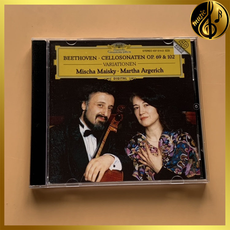 LUDWIG VAN Beethoven Mischa Maisky, Violoncello Martha Argerich, Piano [Sealed] Brand New CLVN