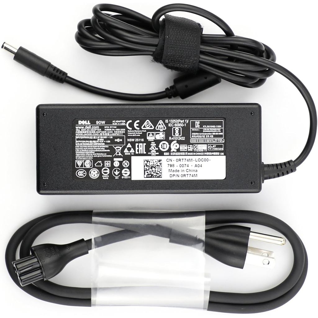 Chính Hãng OEM 90w Chính Hãng Cho Dell 0RT74M RT74M PA-1900-32D5 AC Adapter Chính Xác 19.5v 4.62a