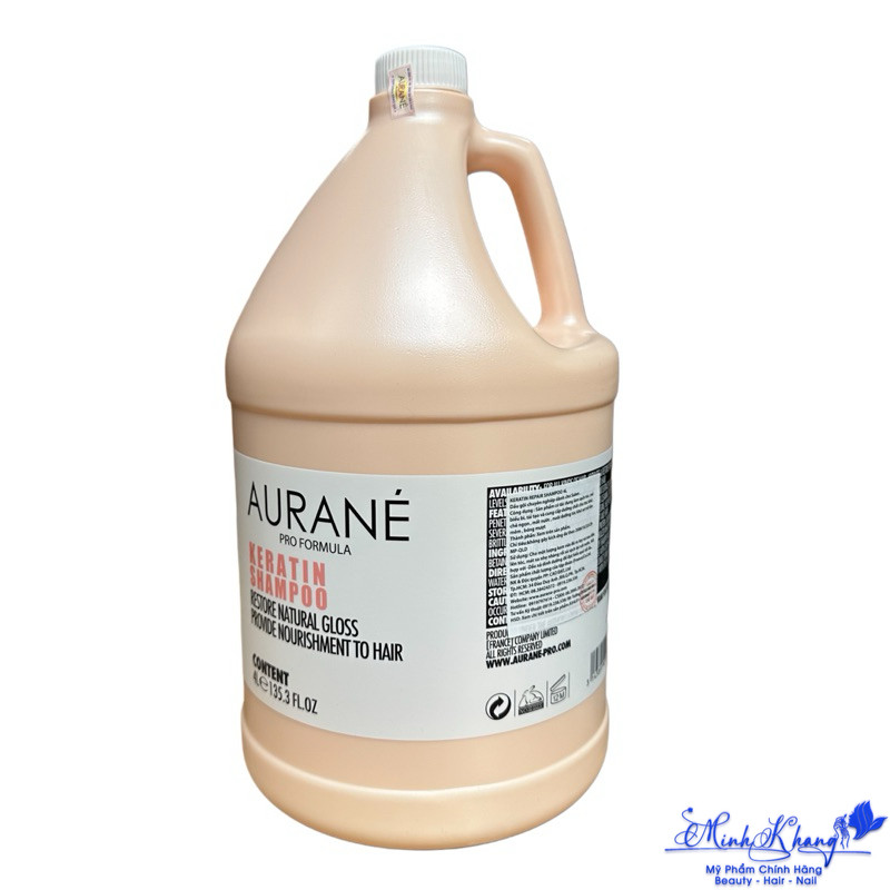 Dầu gội dưỡng ẩm mềm mượt tóc Aurane KERATIN Shampoo 4000ml | MK |