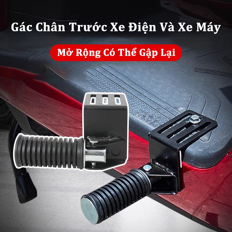 Gác Chân Trước Xe Điện Và Xe Máy,Trước xe điện, bàn đạp phía xe đạp sửa đổi, Mở Rộng, Có Thể Gập Lại
