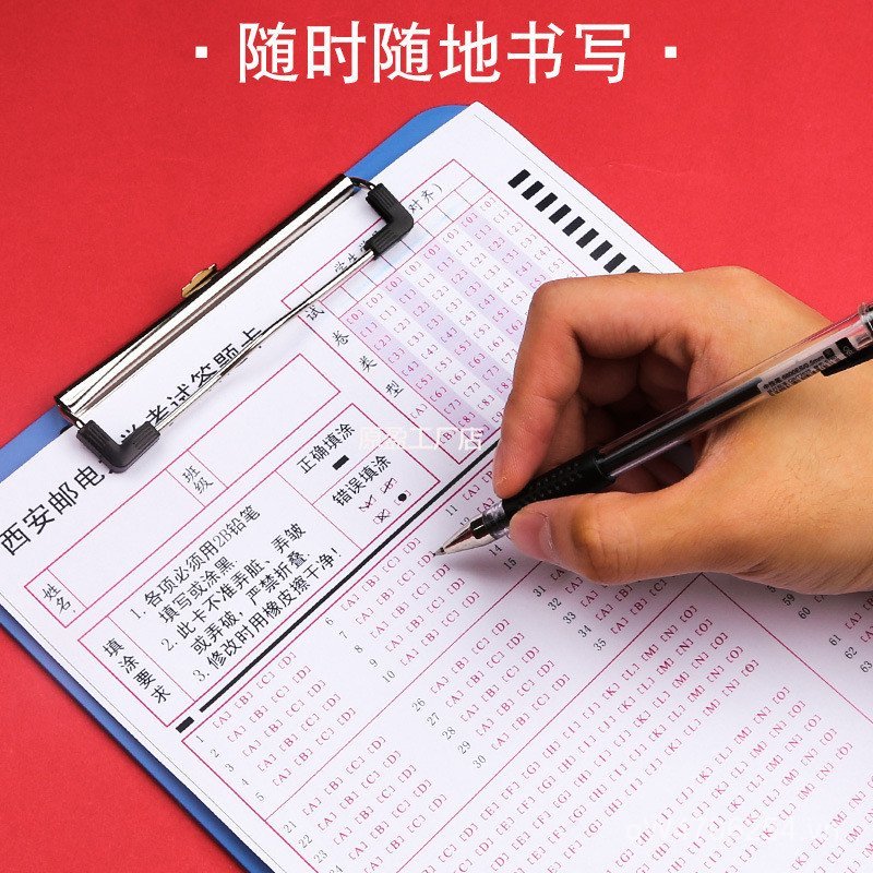 Viết Tay Màu Xanh Nẹp Bảng Kẹp Lưu Trữ Dữ Liệu Dọc Ban Đa Năng Bảng Cứng Kẹp Dày Hóa Đơn Thư Mục Ban