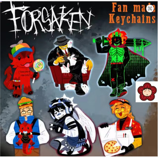 Móc khoá Forsaken Acrylic Keychain Mafioso, 1x1x1x1, 007n7, Two Time, Elliot，Cute cartoon game Character pendant