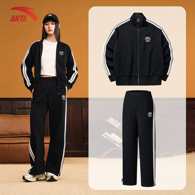 ANTA  Nữ Quần và Áo thời trang mùa đông casual loose sports top 1625C8704 -1625C8302