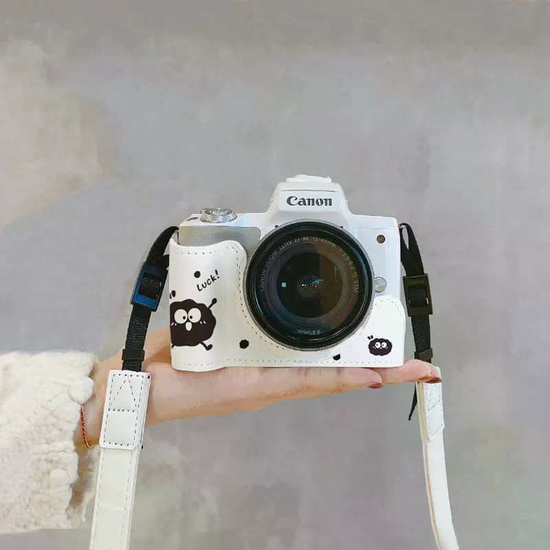 Bánh Bánh Dễ Thương Thích Hợp Cho Canon R50 / R100 / R8 / RP Vỏ Bảo Vệ Camera Thời Trang