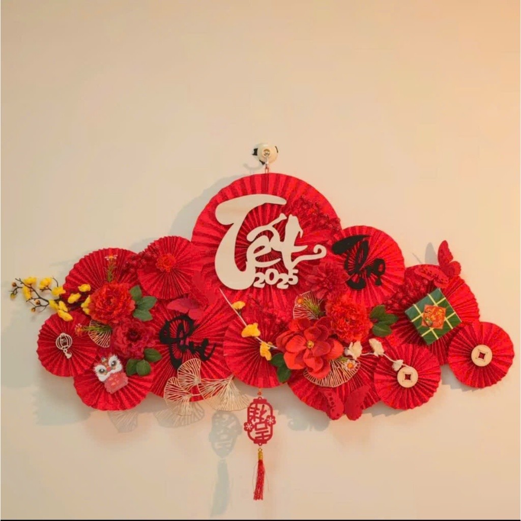 SÉT Trang trí tết 2026, dải treo trang trí tết tài lộc ,đồ trang trí tết treo cửa May Mắn Decor Nhà 