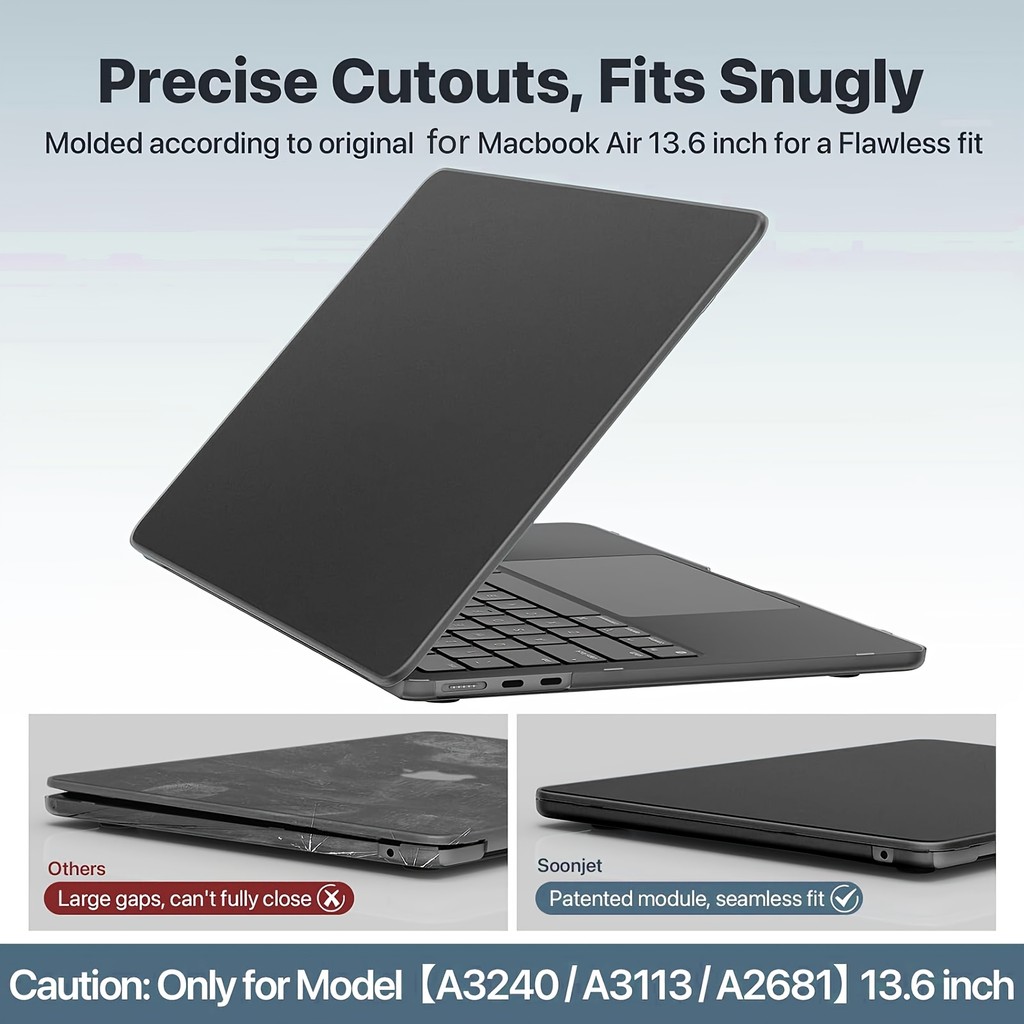 2025 MacBook air13 A2681 / A3113 / A3240 cho Mac Air 13,6 inch Ốp lưng M4 M3 M2 2025 2024-2022 Mẫu p