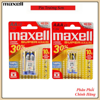  Pin AA  Pin AAA Maxell SUPER ALKALINE Chính Hãng Siêu Bền 