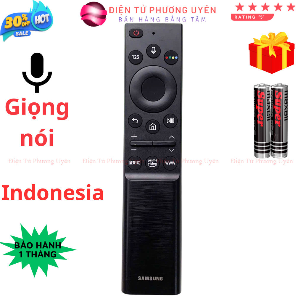 SKU215 - Remote điều khiển tivi Samsung Mã 32 Hàng Indonesia, giọng nói, điều khiển Samsung AU7700
