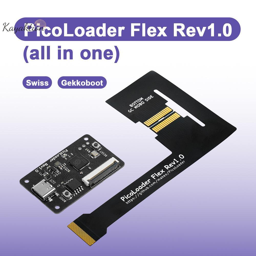 Kayaktion 1 Bộ Dành Cho GameCube Phụ Kiện Máy Chơi Game PicoLoader Flex Cable -Solder Design Tương T