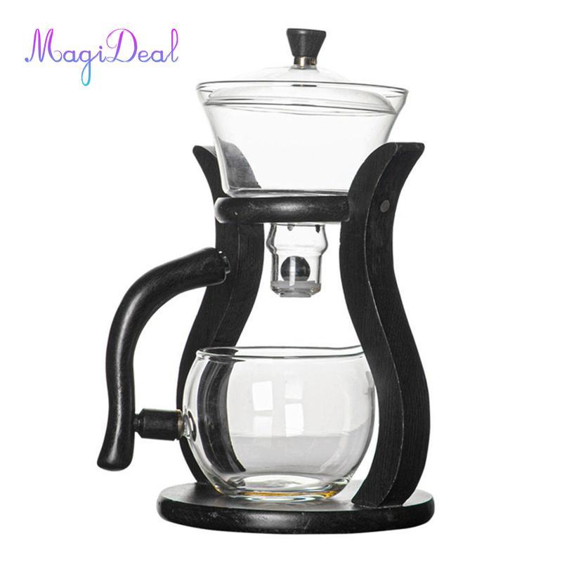 Bộ trà thủy tinh MagiDeal Lazy Kungfu, Bộ trà Bộ cà phê Bộ trà Kungfu chịu nhiệt Ấm trà để trang trí