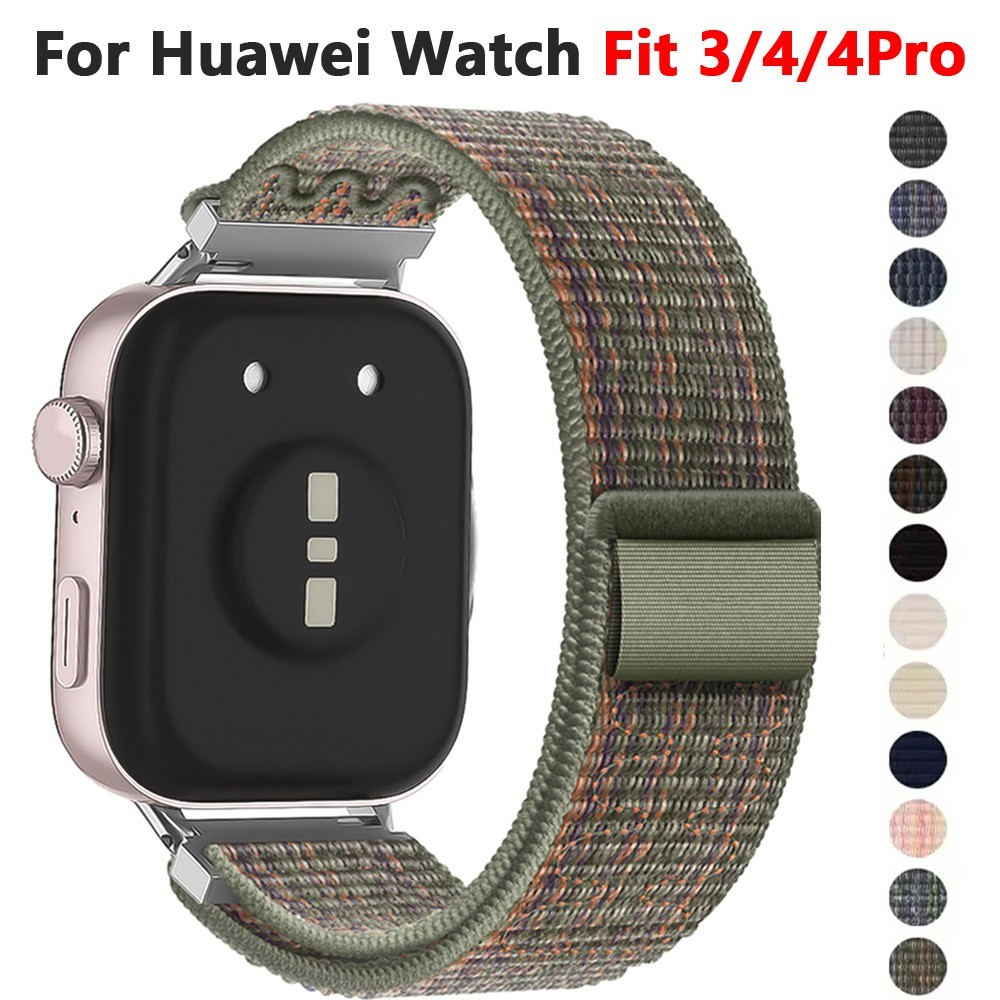 Dây đeo Nylon cho Huawei Watch Fit 3 4 4Pro Dây đồng hồ thay thế cho Huawei Watch Fit 2 1