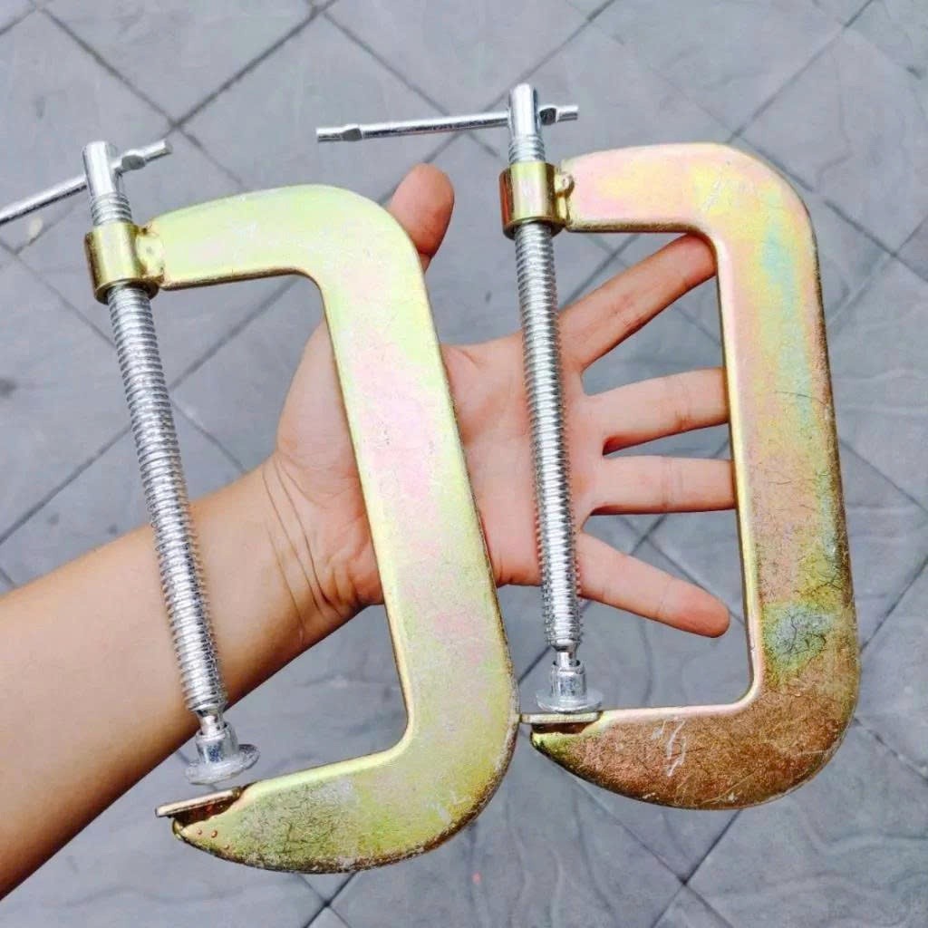 Vam Kẹp Gỗ 6 Inch – Kẹp Chữ C Đa Năng – Thép Chịu Lực Cao | Dụng Cụ Mộc – Cơ Khí