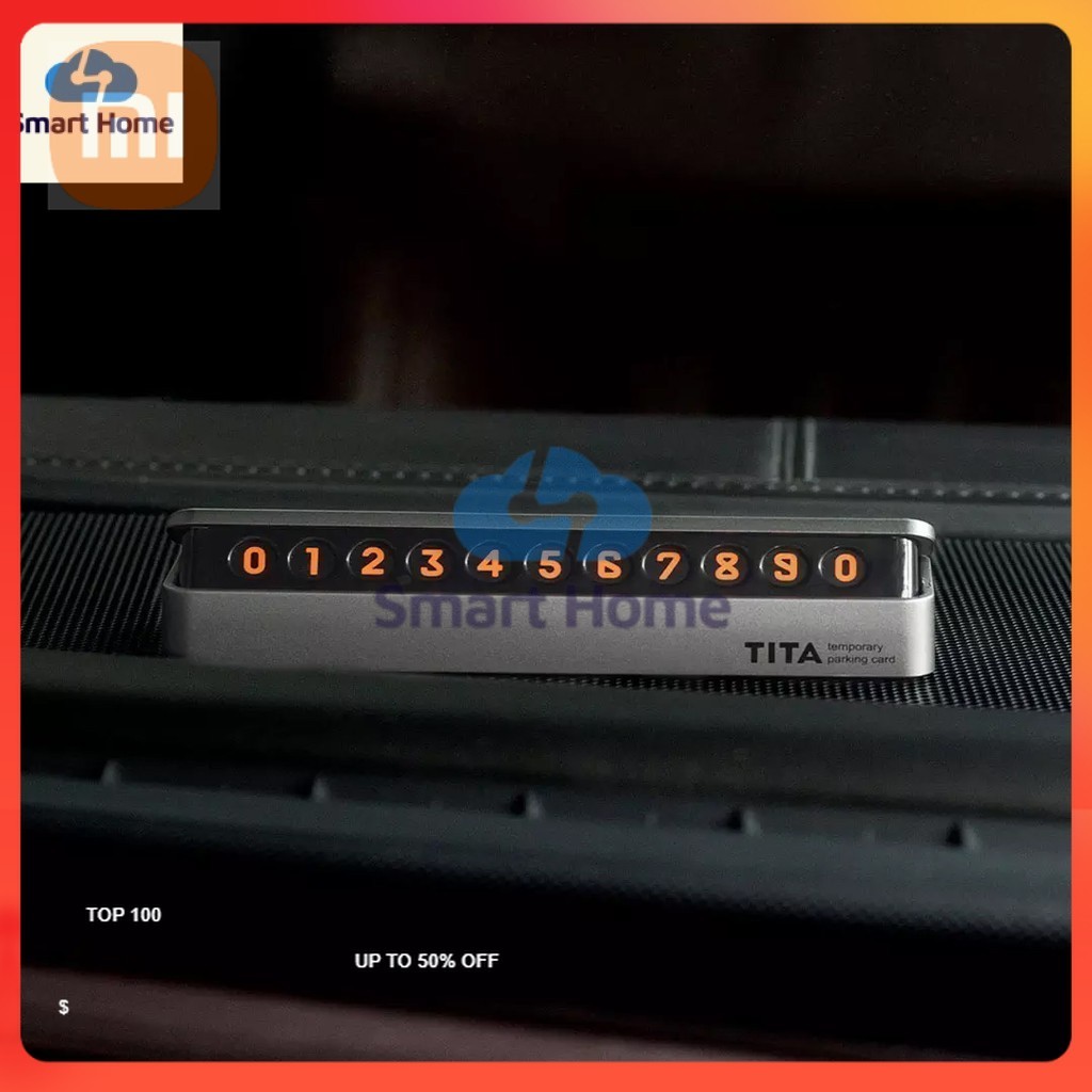 Bảng số điện thoại cho ô tô Bcase TITA Youpin để taplo xe hơi  chính hãng - Smart Home