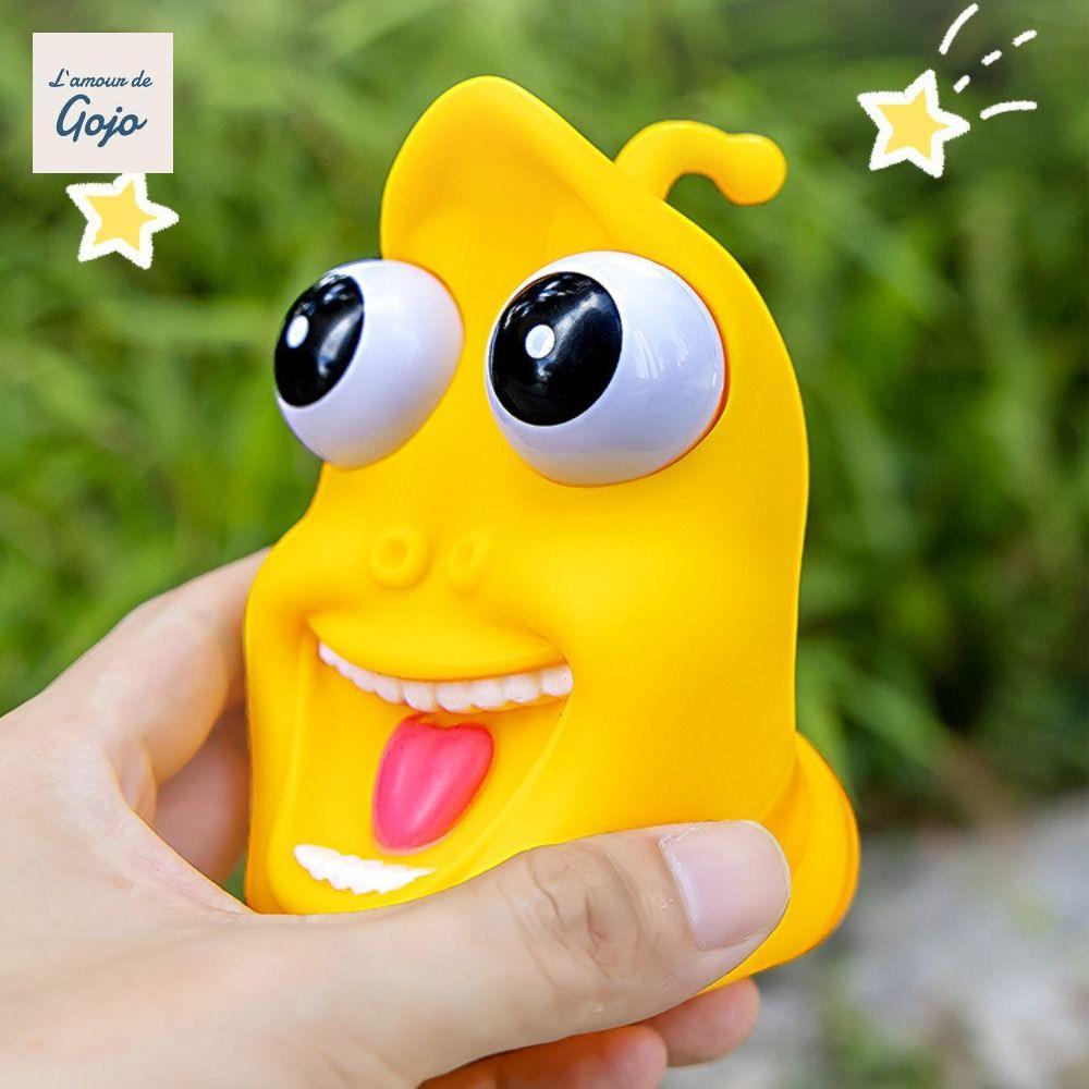 GOJO Burst Eye Bóp Đồ Chơi, Larva Pinch Hoạt Hình Fidget Toy, Ngộ nghĩnh Bóp Giun Và Slug ABS Larva 