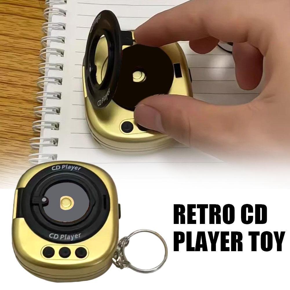 Mini Retro Cd Player Đồ Chơi Móc Khóa Sáng Tạo Cd Player Móc Khóa Đồ Chơi Di Động Móc Khóa Mini Play