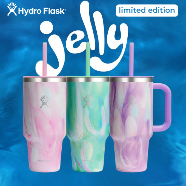 [946ml] Limited Edition- Ly giữ nhiệt Hydro Flask JELLY Travel Tumbler 32 OZ (BST Sóng Say Đắm 2025)