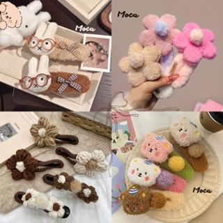 Kẹp tóc mỏ vịt thời trang Hàn Quốc, phụ kiện tóc hoa sang trọng và dễ thương MOCA VN