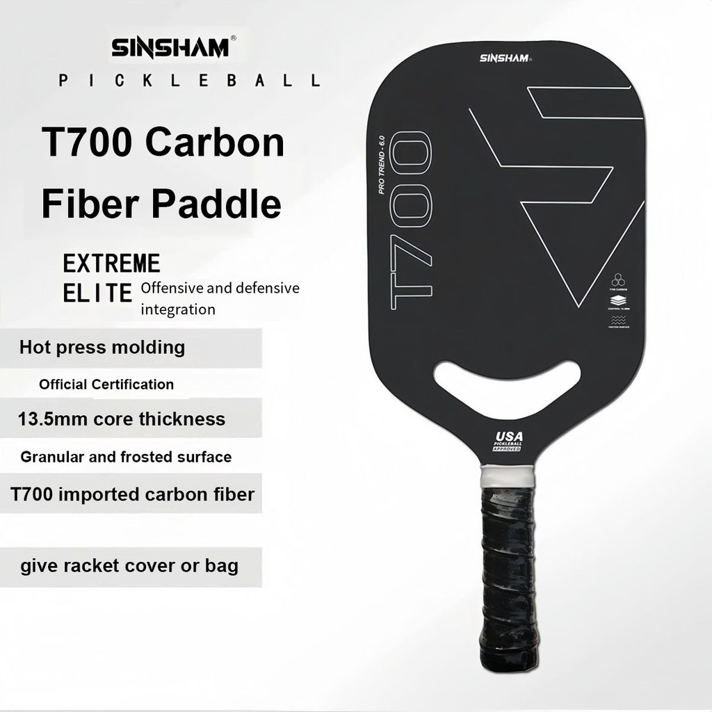 Vợt Pickleball SINSHAM T700 Sợi Carbon Siêu Nhẹ, Phù Hợp Cho Cuộc Thi