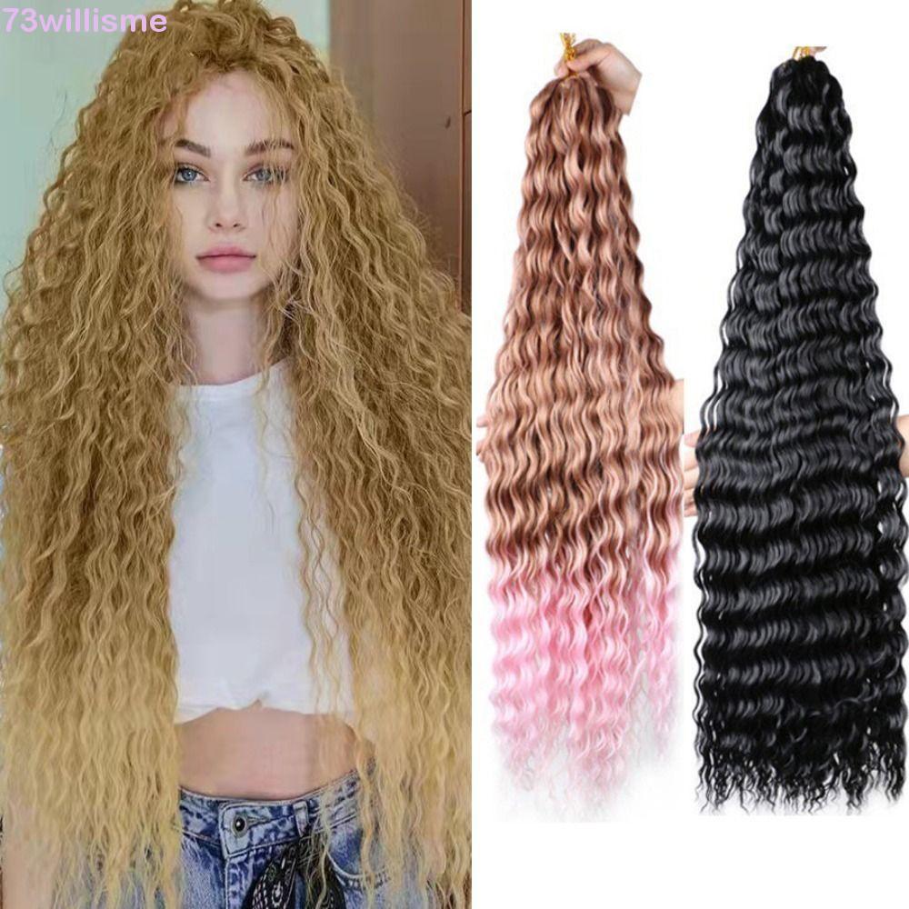 Willisme Móc Tóc Naturally Dyed Ombre, DIY Waves & Extensions for African Hair