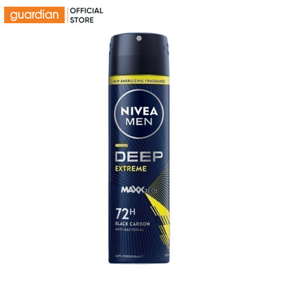 Xịt Khử Mùi Nam Nivea Men Deep Extreme Hương Năng Động Tươi Mát 150ml | Guardian Việt Nam