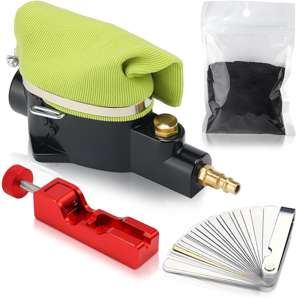 Lounsweer Air Spark Plug Cleaner Spark Plug Gap Tool Kit Sandblaster Cleaner Tool with Blasting Abra