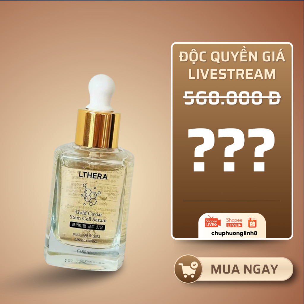 Serum vàng 24K LThera Lady Australian 50ml | Cấp ẩm, căng bóng, dưỡng da mềm mịn MP0853