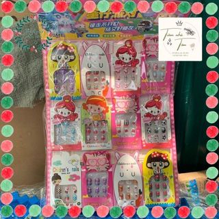 Vỉ 12 bộ nails dán móng tay giả ,kèm băng keo 2 mặt ( mỗi bộ 12 móng)