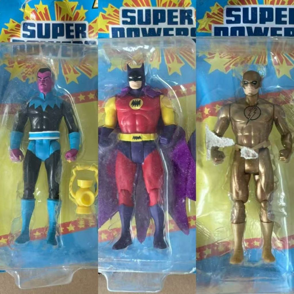 Số lượng lớn 17cm Nhân vật hành động Flash Blue Lantern McFarland Alien Batman Box