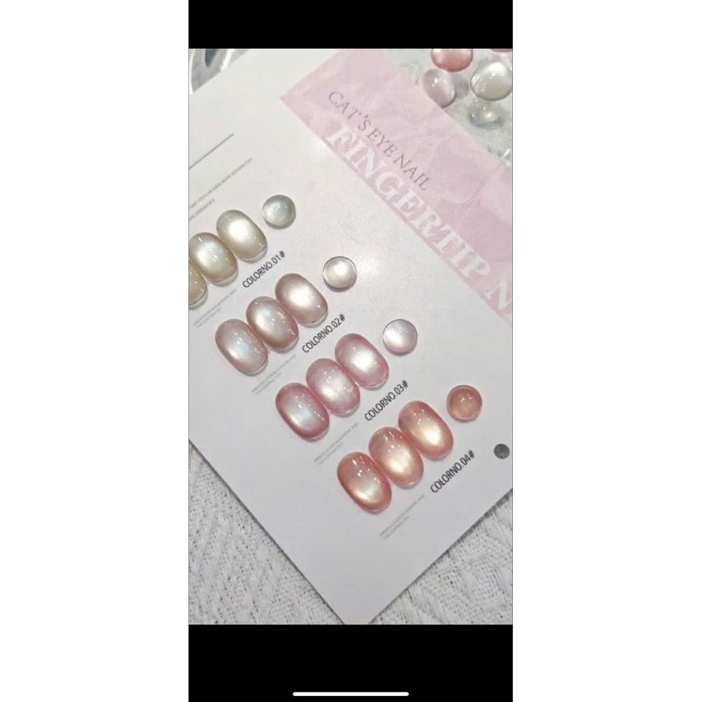 Mắt mèo ánh nước, sơn mắt mèo lụa làm nail milan. Chip nail shop