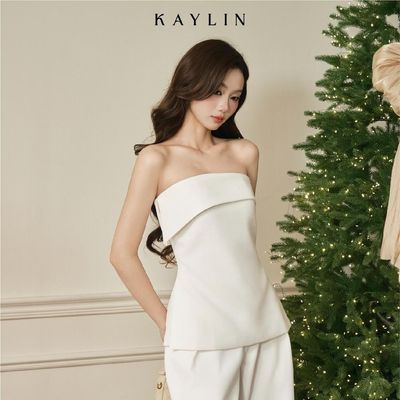 Áo kiểu KAYLIN quây form ôm tôn dáng chất vải nhung hàn mềm mại phong cách gợi cảm BST Tháng 11.2025 - A107T11