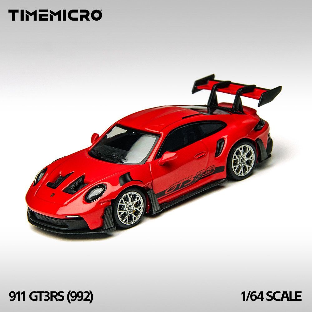 TM 1 / 64 Porsche GT3 RS 992 Hợp Kim Đỏ Diecast Xe Mô Hình Đồ Chơi Quà Tặng Sinh Nhật