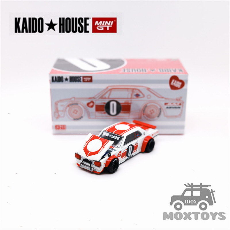 Kaido House x MINI GT 1: 64 Skyline 2000GT-R (KPCG10) Xe mô hình đúc Kaido Works V2