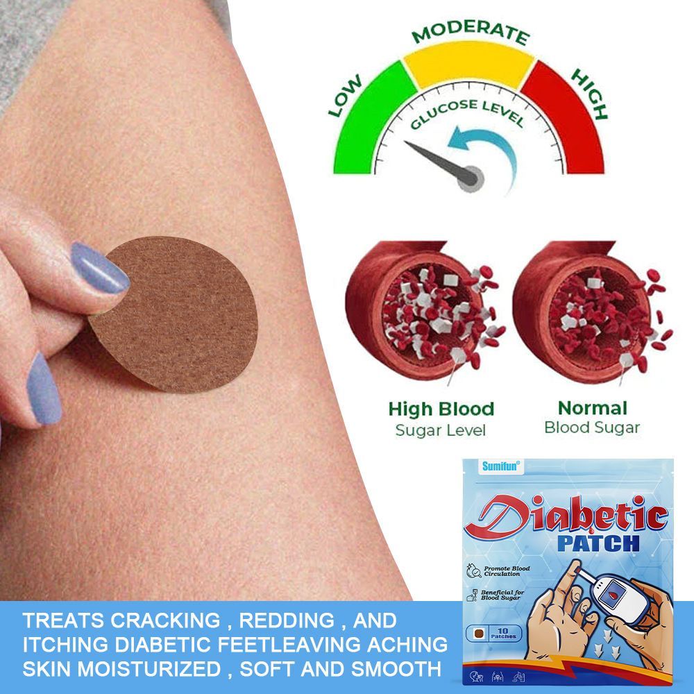 10 MIẾNG DÁN TIỂU ĐƯỜNG–DIABETIC PATCH-100% THẢO MỘC, AN TOÀN CHO GAN THẬN_GIÁ SIÊU SỐC[CHE TÊN KHI 