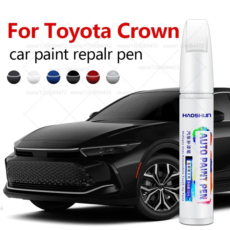 Bút Sửa Chữa Sơn Ô Tô Cho 1995-2025 Toyota Crown Paint Scratch Sửa Chữa Phụ Kiện Đen 202 Xám 1G3 Trắ