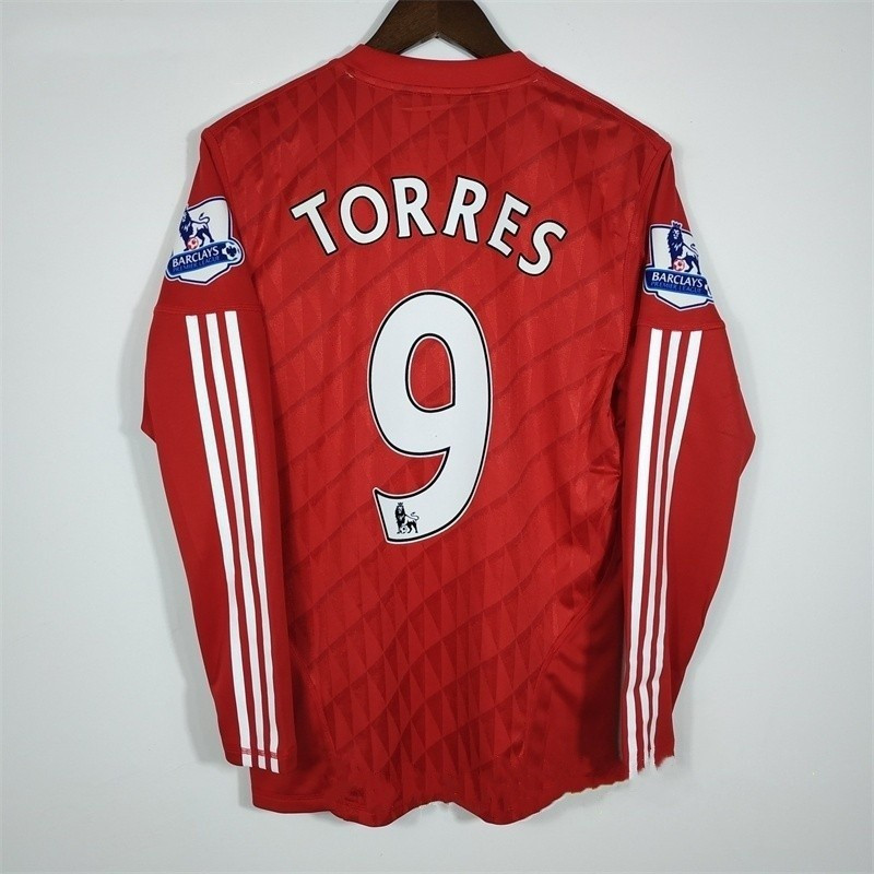 10-11 Chất Lượng Retro Liverpool House Torres 2010 2011 Áo Sơ Mi Bóng Đá Tay Dài GERRARD