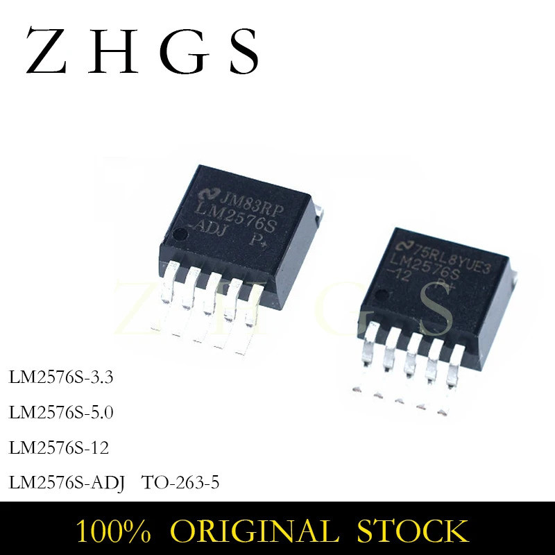 5 Chiếc LM2576S-3.3 LM2576S-5.0 LM2576S-12 LM2576S-ADJ TO-263-5 LM2576S 3.3 5.0 12 ADJ TO263 Hiệu Ứn