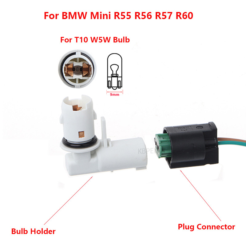 Ổ cắm đèn sương mù BMW Mini R55 R56 R57 R60 T10 Bộ chuyển đổi giá đỡ bóng đèn