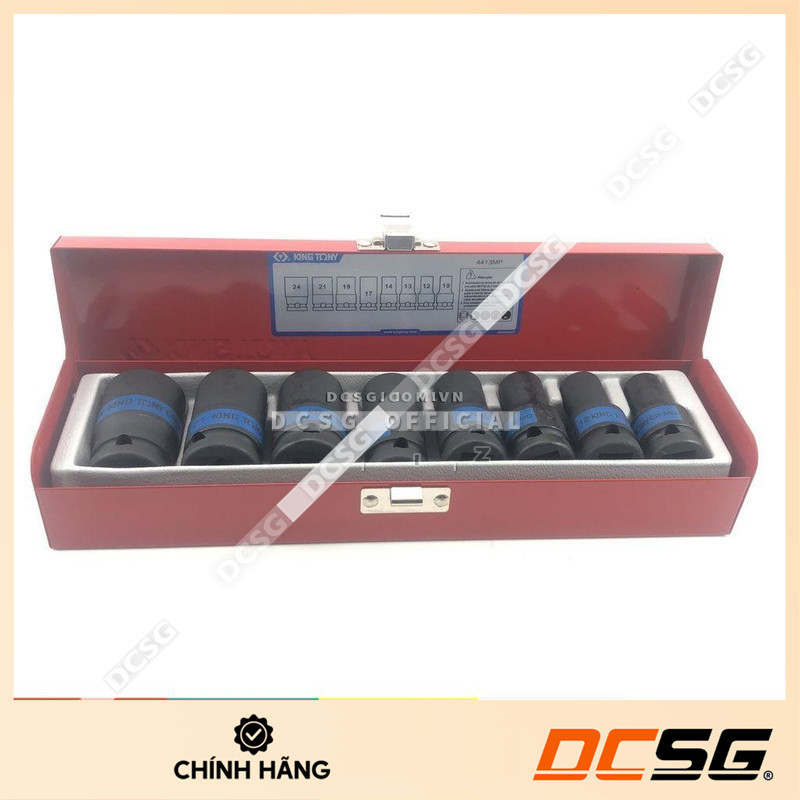 Bộ đầu tuýp 10-24mm chuôi 1/2" Kingtony 4413MP (8 chi tiết/bộ) | DCSG
