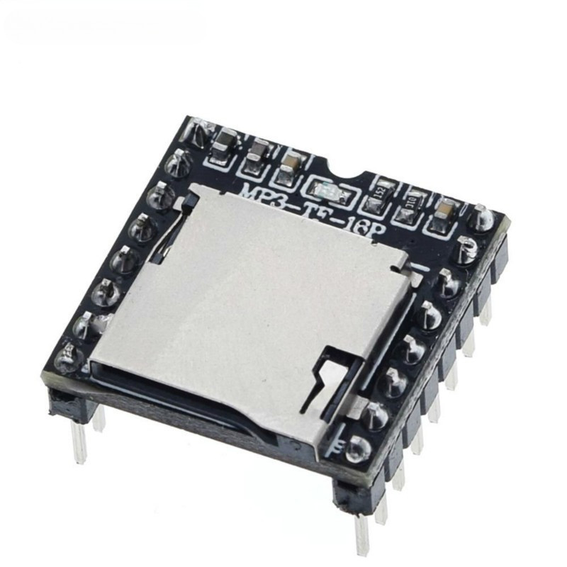 DFPlayer Mini MP3 Player Module MP3 Bảng giải mã giọng nói MP3 Hỗ trợ thẻ TF U-Disk IO / Cổng nối ti
