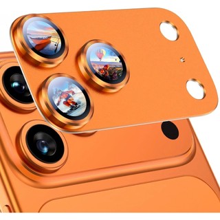 Cosmic Orange Metal Frosted AR AF Camera Sau Bảo Vệ Flim Cho iPhone 17 Pro Max 17Pro Full Cover 9H HD Ống Kính Cường Lực Chống Trầy Xước Bảo Vệ