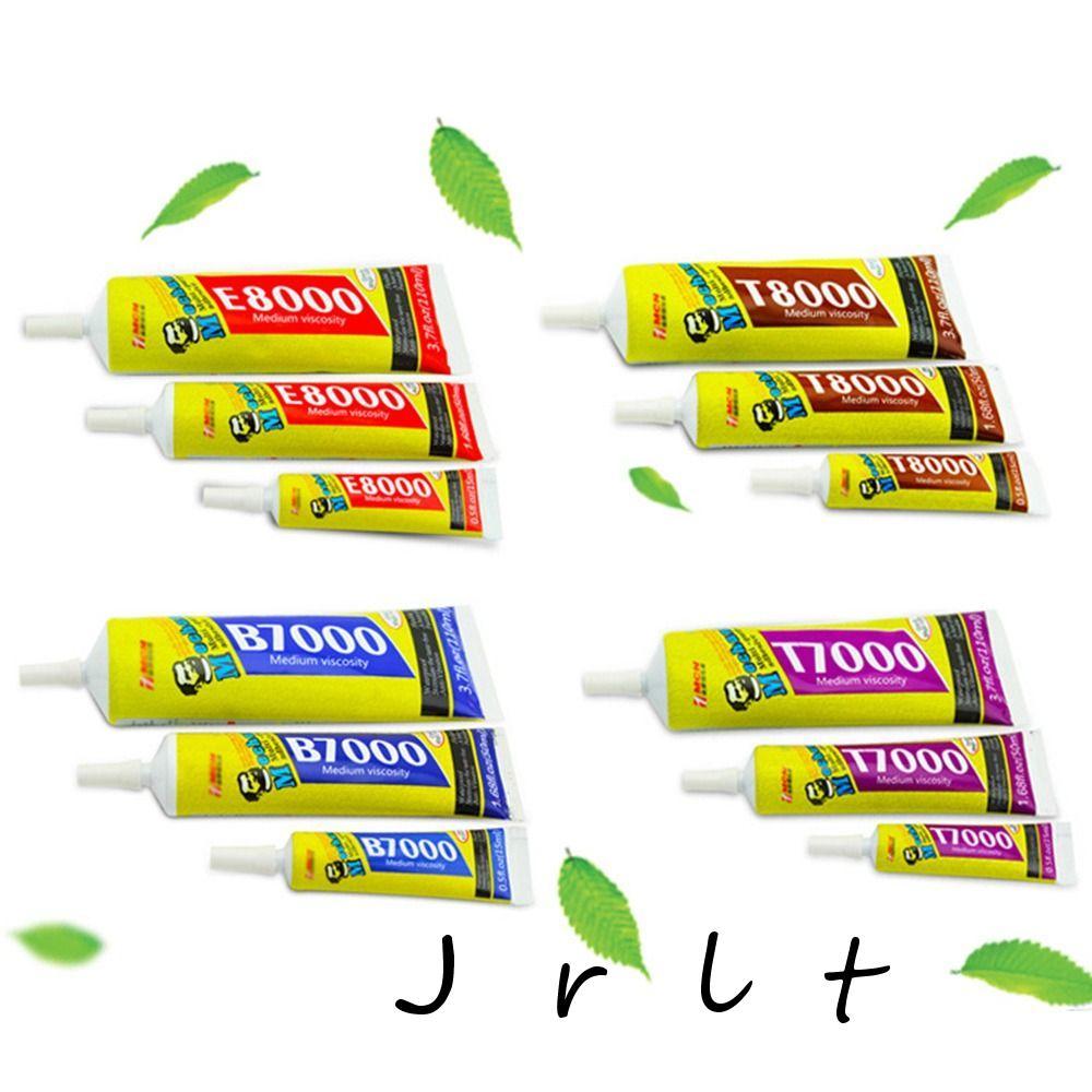 Keo dán đa năng JRLT, 15 / 50 / 110ml T8000 B7000 E8000 T7000 Keo dán viền sửa chữa, keo lỏng màu đe