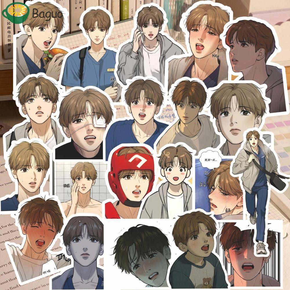 BAGUO Hàn Quốc BL Manwha Jinx Sticker, Hàn Quốc BL Manwha Kim Dan Joo Jaekyung Manga Dán, Manga Hàng