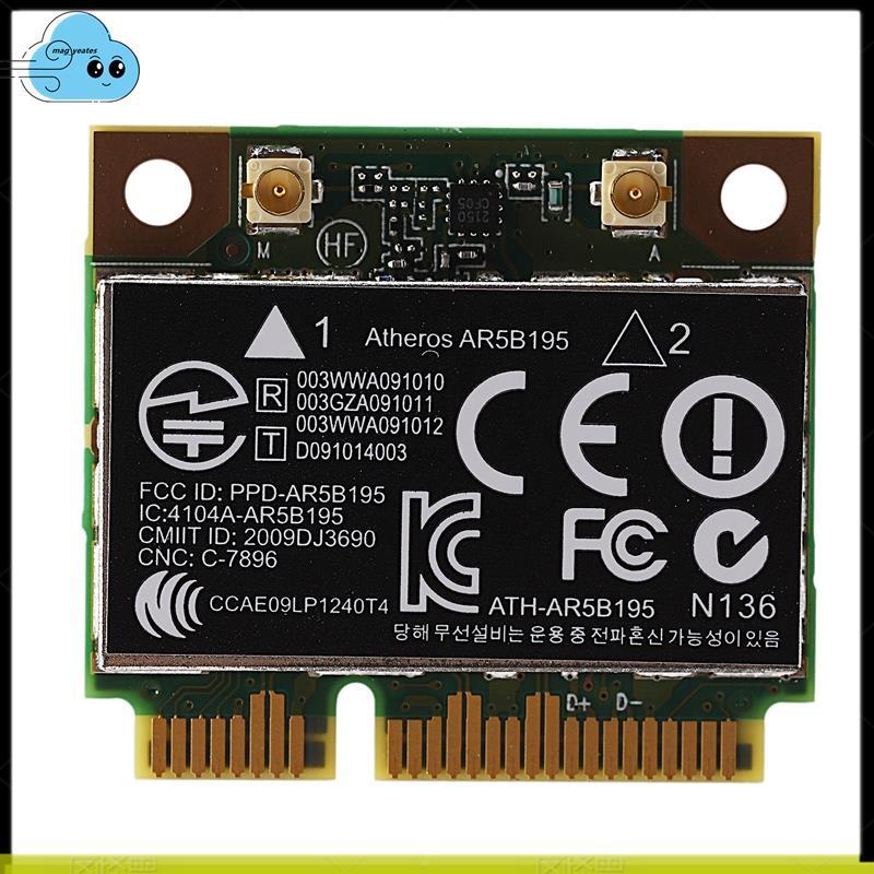 AR9285 AR5B195 150M + BT3.0 Thẻ không dây PCI-E nửa Mini SPS:593127-001 592775-001 cho 430 431 435 4