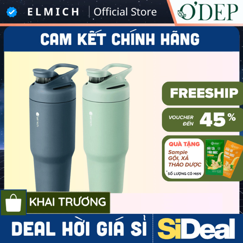 Cốc giữ nhiệt inox 304 Elmich EL8309 dung tích 900ml - SIDEAL SIO