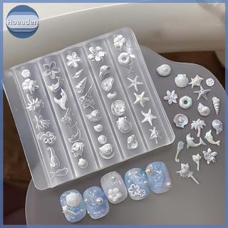 Hoeaden 3D Khuôn Silicon Móng Tay Nghệ Thuật Trang Trí DIY Hoa Mẫu Khuôn Cho Móng Tay Trang Sức Thủ Công Móng Tay Trong Suốt Khuôn Dụng Cụ VN