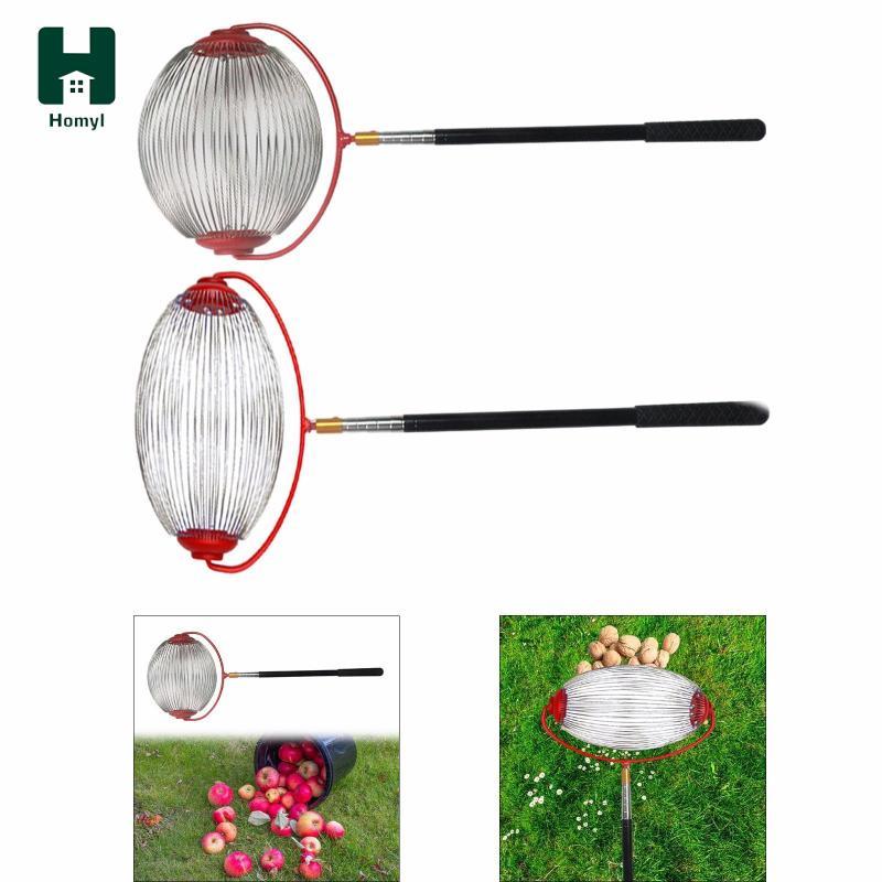 Nut Gatherer Cán Pecan Picker Kim Loại Thu hoạch Hạt Đa Năng Có Thể Điều Chỉnh Cho Vườn Quả Bóng Gol